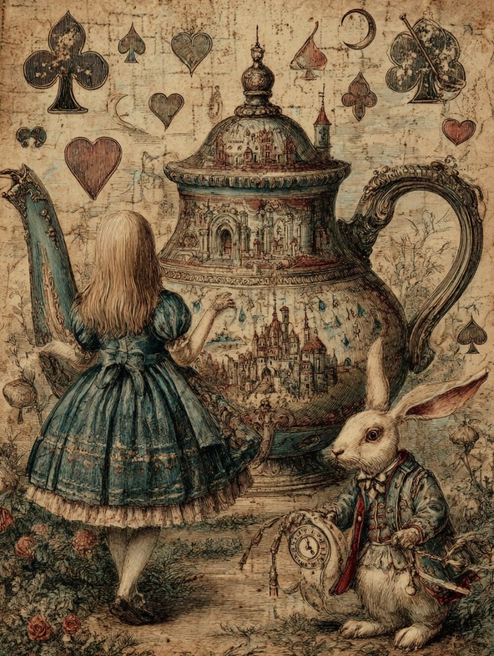 8pc=Alive Vintage Look Prints Special